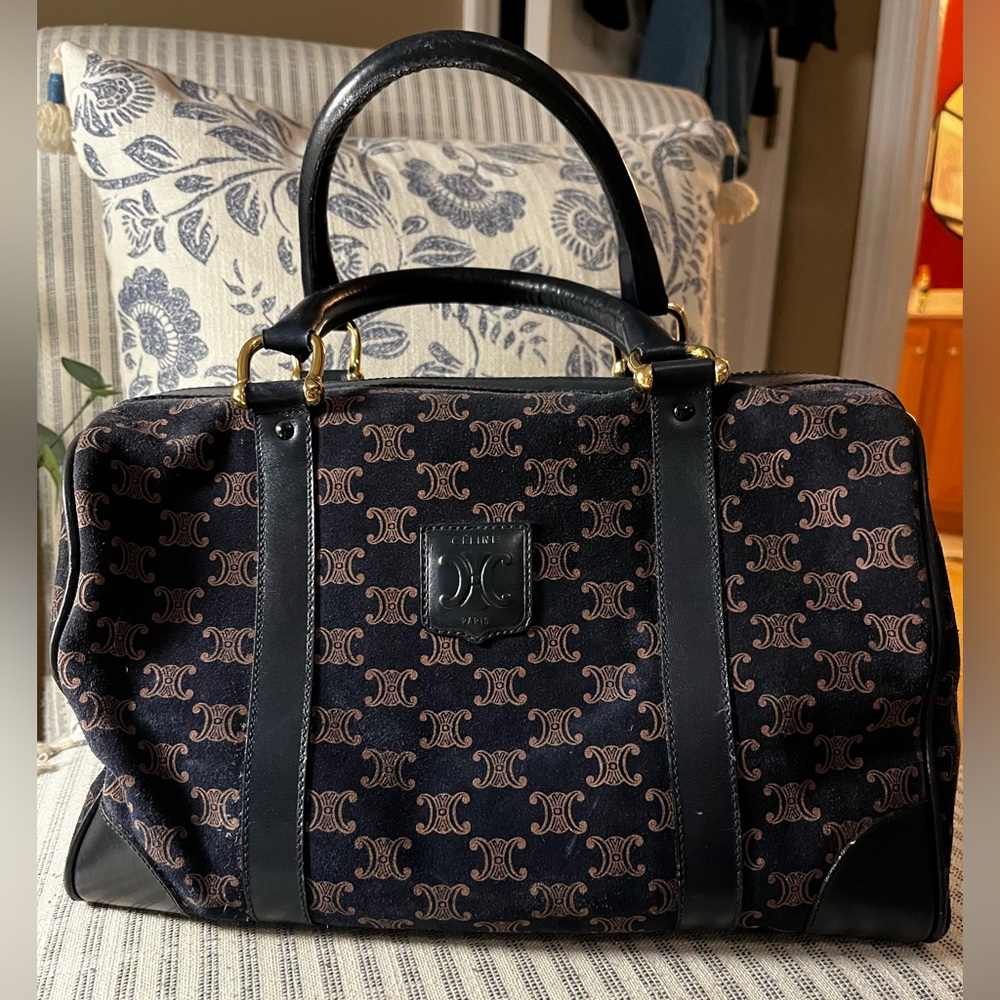 Rare! Celine Macadam Boston Bag